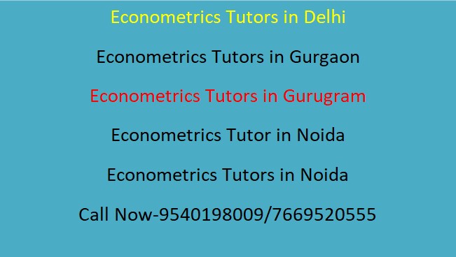 Econometrics Tutors in Delhi