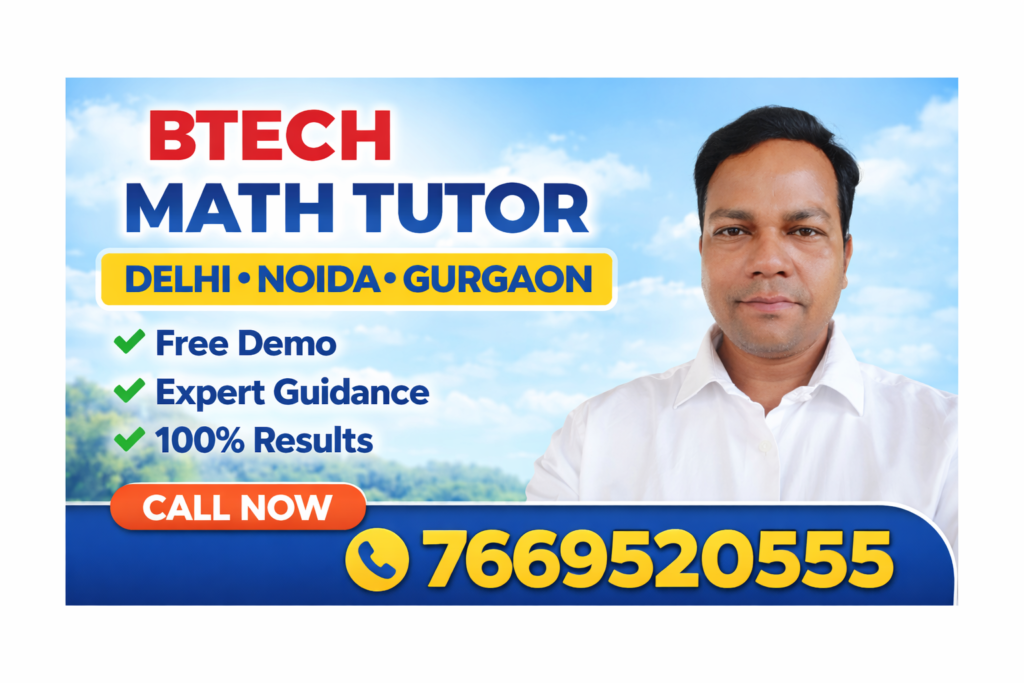 btech math tutor in delhi