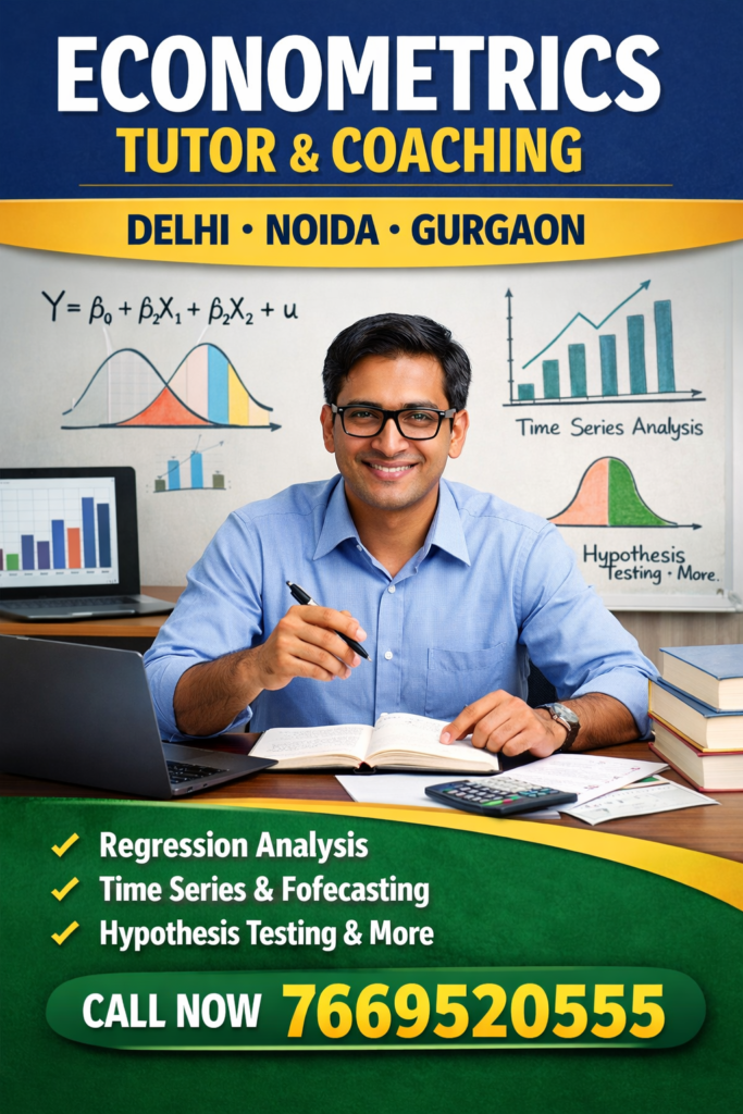econometrics tutor in delhi